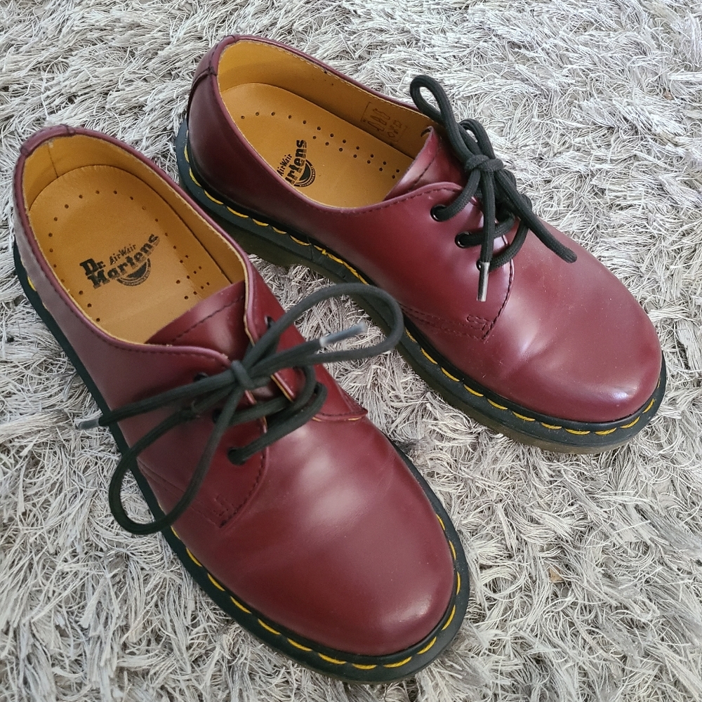 Maroon Doc Martens